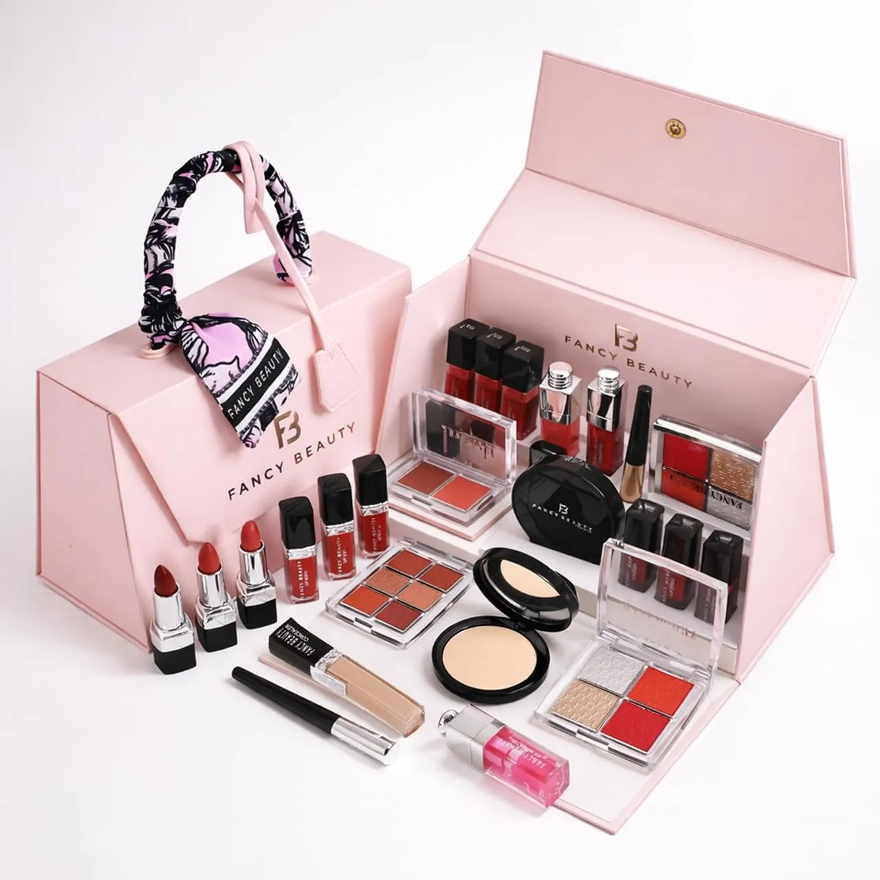 Luxury Complete Makeup Gift Set with Elegant Beauty Collection and Portable Cosmetic Storage Box